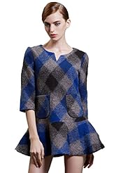 Spring 2015 General Print Wool  Dress