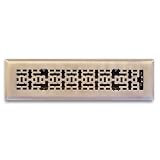 Truaire C167-MAB 02X12(Duct Opening Measurements) Decorative Floor Grille 2-Inch by 12-Inch Modern Contempo Floor Diffuser, Antique Brass Finish