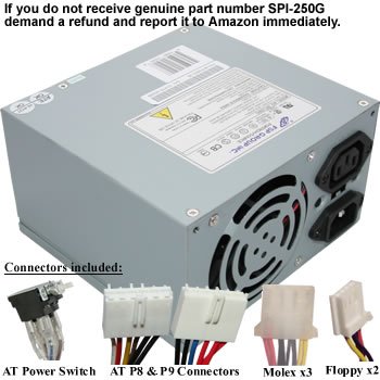 Genuine FSP SPI-250G AT Power Supply (NOT A SUBSTITUTE)