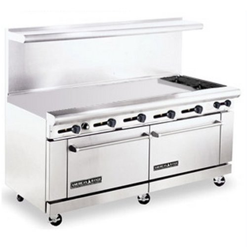 American Range AR60G2B 72 Range 2 Burners 2 Ovens 60 Griddle (^o