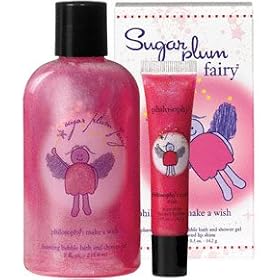 philosophy - sugar plum fairy duo - bubble bath and shower gel and sugar plum fairy lip shine set