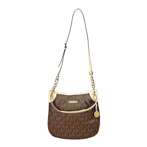 Michael Michael Kors Women\u0026#39;s Large Jet Set Convertible Shoulder Bag, Brown With Gold Hardware, One Size - UPC 887042722226 - Shipping to United States