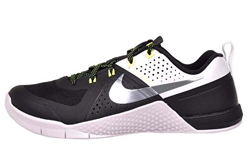 Nike Women's Metcon 1 Running Shoes-Black/White/Metallic Cool Grey