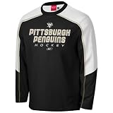 Reebok Pittsburgh Penguins Black Match-Up Constructed Long Sleeve T-shirt