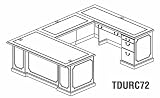 Toscana U-Shaped Suite #6 - Right (Sierra Cherry)