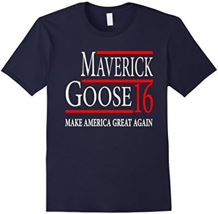 Men's Maverick Goose 2016 T-Shirt Medium Navy