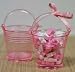 2" Mini Pink Plastic Favor Pails or Buckets - Package of 24