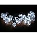 Smart Solar 3732WR30 Solar Light String, 30 White LEDs with Crystal Ball Covers