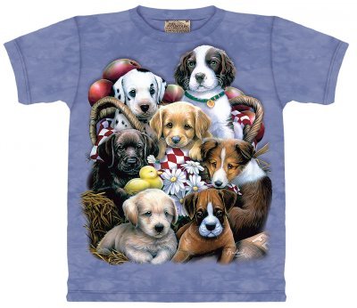 Puppy Pals T-shirt 100% Cotton Short Sleeve Shirt in Youth Sizes