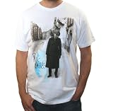 WEA Men's Panic At The Disco Owl Man T-Shirt,White,Medium
