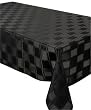VISTA 70X108 TABLE CLOTH BLACK