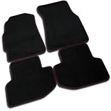 1994 - 2001 ACURA INTEGRA 2 DR GS RS LS BLACK FLOOR MAT MATS W  RED STITCHING by Spec-D Tuning