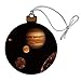 Graphics and More Planet Jupiter With Io Europa Ganymede and Callisto Moons Space Wood Christmas Tree Holiday Ornament