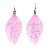 Schmuck-Art Damen-Ohrhänger PanImagine neonpink