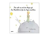 Produkt-Bild: Der kleine Prinz. Bedruckte Leinwand: Man sieht nur mit dem Herzen gut. Das wesentliche ist f&uuml;r die Augen unsichtbar. (Antoine de Saint-Exup&eacute;ry)