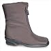 Toe Warmers T04924-DARK BROWN Women's Michelle Mid Zip Boots in Dark Brown