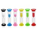 Sand Timer - Foxnovo Colorful Sandglass Hourglass Sand Clock Timer 30sec / 1min / 2mins / 3mins / 5mins / 10mins (6pcs)