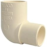 NIBCO 4707-2 Series CPVC Pipe Fitting, 90 Degree Elbow, Slip x Spigot
