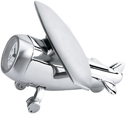 Metal Airplane Clock