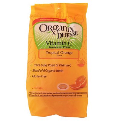 Organix, Cough Drop Trpl Blnd Orng, 21 LZ