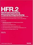 Produkt-Bild: H&ouml;chstrichterliche Finanzrechtsprechung (HFR)