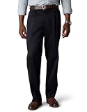 Dockers Men's Signature Khaki D3 Classic Fit Pleated Pant,Navy,30x32