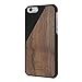 Native Union CLIC Wooden Case for iPhone 6, iPhone 6s - Handcrafted Real Walnut Wood Protective Slim Cover (Black)