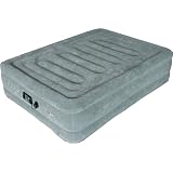 SimplySleeper SS-FL89Q Flocked Top & Side Raised Queen Air Bed (Elevated 18") w/ Built-in Electric Pump and Sure Grip Bottom