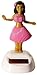 Set of 4 Hawaiian ALOLA Dancing Hula Girl 1 Blue 1 Pink 1 Yellow 1 Purple Solar Toy
