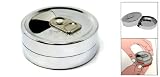 Amico Stainless Steel Portable Pocket Cigarette Ashtray Silver Tone Amico Stainless Steel Portable Pocket Cigarette Ashtray Silver Tone