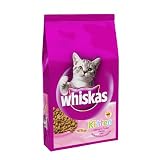 Whiskas Chicken and Turkey Dry Food for Kittens, 3-Pound Bags (Pack of 6)