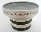 0.25x Fischauge Konverter 37mm mit Makro Vorsatzlinse, Fisheye für Canon, Sony, JVC, Panasonic, Sharp, Kodak, Pentax und alle Objektive mit 37mm Fitlergewinde
