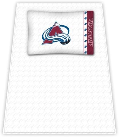 Best Quality Micro Fiber Sheet Set - Colorado Avalanche NHL /Color White Size Queen