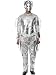 Doctor Who Cyberman Costume, Silver, with Jumpsuit and Mask