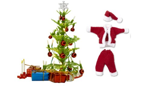 Lundby 60.6034.00 - Smaland: Weihnachtsbaum-Set (Puppenhausm&ouml;bel) Preisvergleich