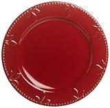 IMAGE OF Signature Housewares Sorrento 11-Inch Dinner Plates, Ruby, Set of 6