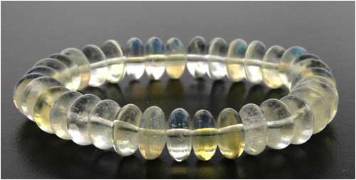 Click here to buy 10mm Rondell Bracelet - Pineapple Quartz.