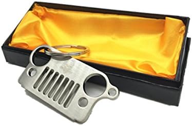 2000Shop Jeep Key Chain Ring Stainless Steel-Bag Keychain [Multi Style] For Gift Decoration (JEEP-Skull Kit)