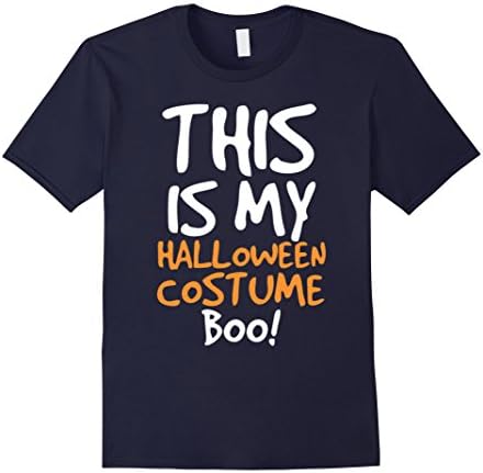 Men's This Is My Halloween Costume Boo 2016 t shirt Medium Navy