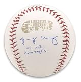 Jacoby Ellsbury Autographed World Series Baseball w/ 2007 World Series Champs Inscription