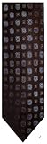 Men's Donald Trump Necktie Neck Tie 100% Silk Brown/Blue/Silver