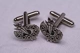 Art painting palette by classic cufflinks