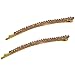 Faceted Crystal Row Two-Tone Bobby Pin - (2 Pcs)