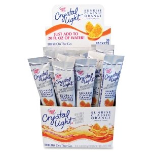 Crystal Light Sunrise Orange on the Go (30 Per Box)