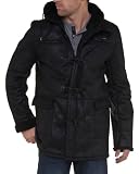 T-Traxx - Veste duffle coat homme noir tendance et fashion