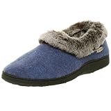 ACORN Women's Chinchilla Collar Moc Black