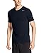 NIKE Men's Dri-FIT Cotton 2.0 Tee, Obsidian/Obsidian/Matte Silver, Large