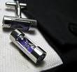Purple Sand Working Hour Glass Cufflinks Cuff Links