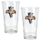 NHL Florida Panthers Two Piece Pint Ale Glass Set - Primary Logo