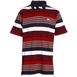 NCAA New Era Howard Bison Red Fraternity Teamstripe Polo